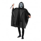 Scream Poncho Maskeraddräkt - Medium