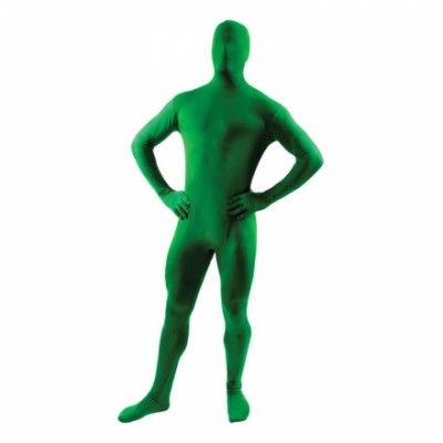 Second Skin Grön Maskeraddräkt - Medium