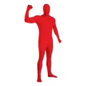 Second Skin Röd Maskeraddräkt - Medium