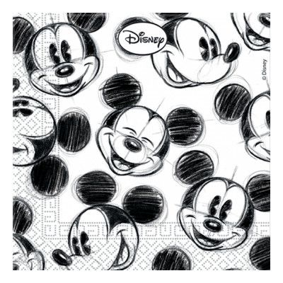 Servetter Musse Pigg Retro - 25-pack