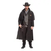 Sheriff Svart Maskeraddräkt - M/L
