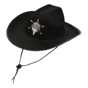 Sheriffshatt Svart - One size
