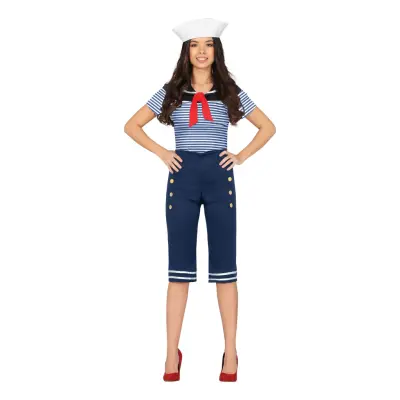 Sjöman Dam Maskeraddräkt - Medium