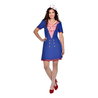 Sjömansklänning Maskeraddräkt - Medium/Large