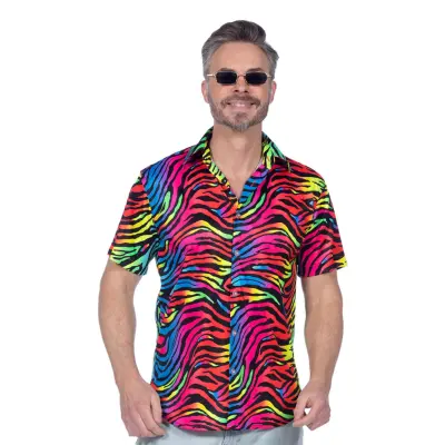 Skjorta Zebra Neon Herr - Small