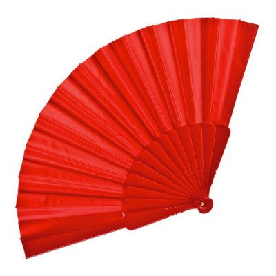 Solfjäder i Tyg Röd