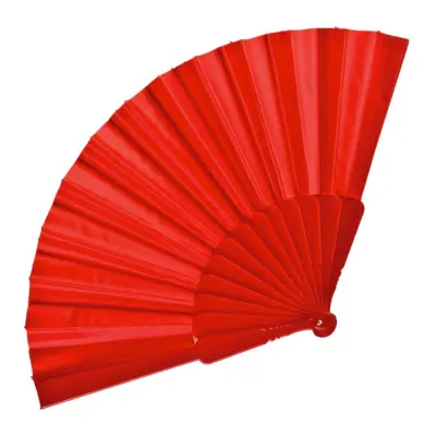 Solfjäder i Tyg Röd