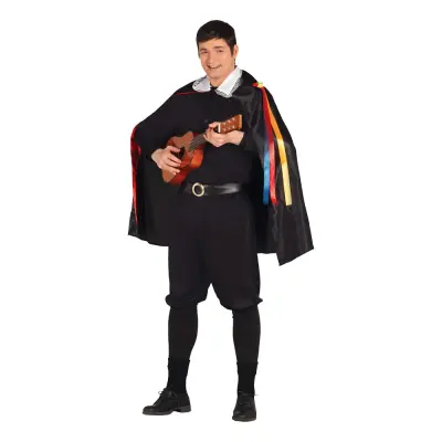 Spansk Musikant Maskeraddräkt - Large