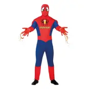 Spindelman med Dispenser Maskeraddräkt - Large