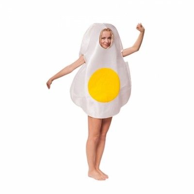 Stekt Ägg Maskeraddräkt - One size