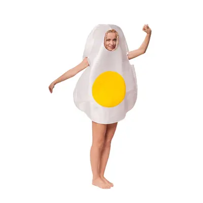 Stekt Ägg Maskeraddräkt - One size