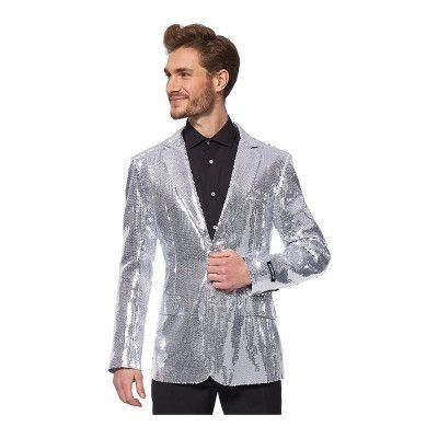 Suitmeister Sequins Silver Herr Kavaj - Medium