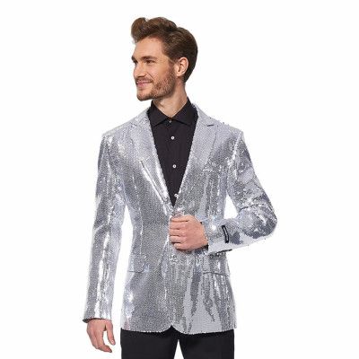 Suitmeister Paljettkavaj Silver - Small