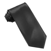 Satinslips Svart - Regular