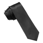 Satinslips Svart - Slim