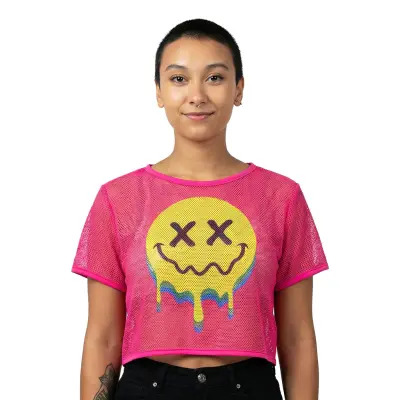 T-shirt i Mesh Acid Dam - Large