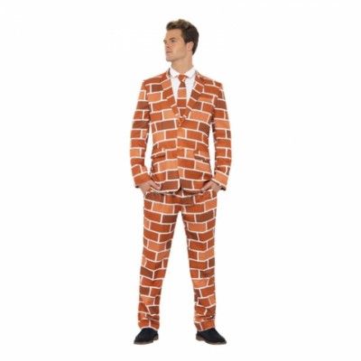 Tegelvägg Kostym Maskeraddräkt - Medium
