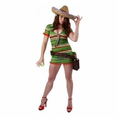 Tequilaflicka Maskeraddräkt - Small/Medium