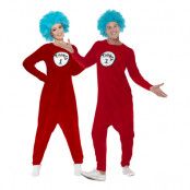 Thing 1 Jumpsuit Maskeraddräkt - Medium