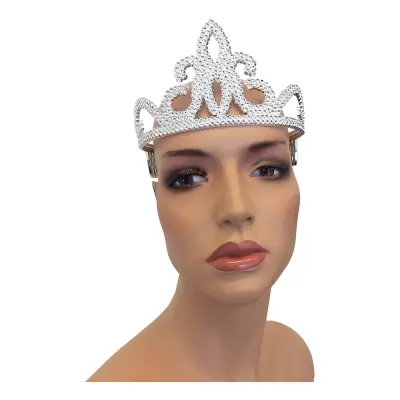 Tiara i Plast - Silver