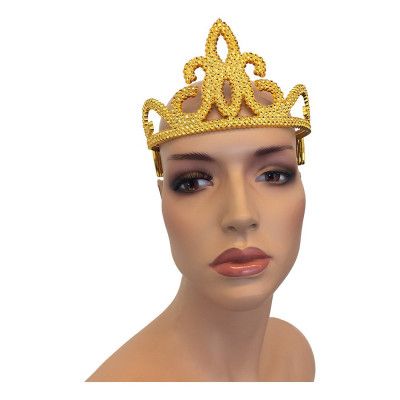 Tiara i Plast - Guld