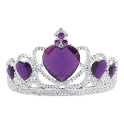 Tiara med Lila Hjärtan