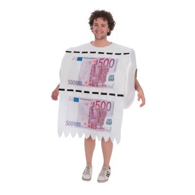 Toalettpapper 500 Euro Maskeraddräkt - One size