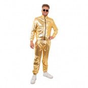 Tracksuit Guld Maskeraddräkt - Medium