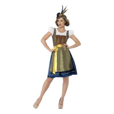 Traditionell Heidi Bavarian Deluxe Maskeraddräkt - Large