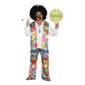 Hippy Rainbow Maskeraddräkt - Large