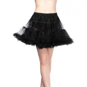 Underkjol med Volanger Svart Deluxe - Plus size