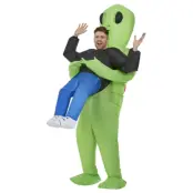 Uppblåsbar Alien Kidnappare Maskeraddräkt
