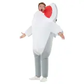 Uppblåsbar Haj Maskeraddräkt  - Onesize