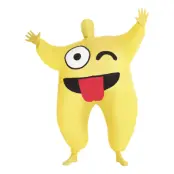 Uppblåsbar Lipande Emoji Maskeraddräkt - One size