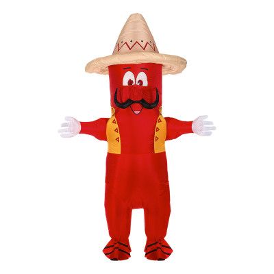 Uppblåsbar Mexikansk Chili Maskeraddräkt - One size