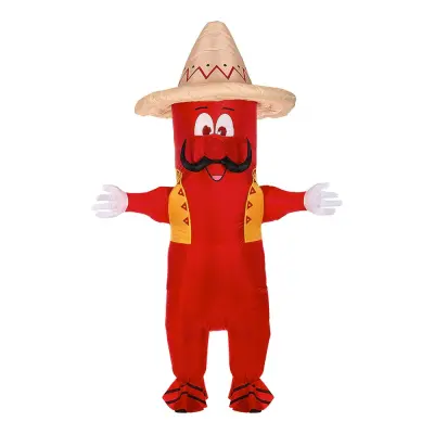Uppblåsbar Mexikansk Chili Maskeraddräkt - One size