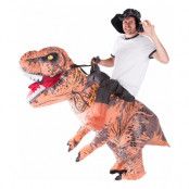 Uppblåsbar Ridande T-Rex Maskeraddräkt - One size