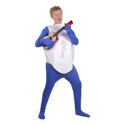 Värktabletts-Mannen Maskeraddräkt - Standard