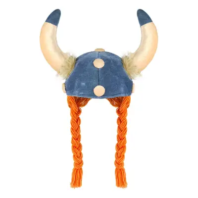 Vikingahjälm i Tyg med Flätor - One size