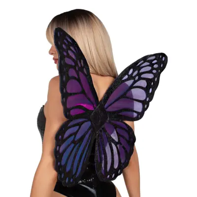 Vingar Fjäril Lila Iridescent Deluxe - One size