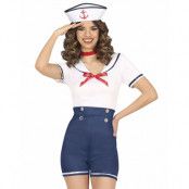 Vintage Sailor Kostym till Dam