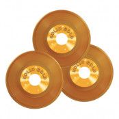 Vinylskivor i Plast Guld - 3-pack