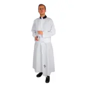 Vit Katolsk Präst Maskeraddräkt - One size