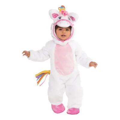 Vit Ponny Regnbåge Bebis Maskeraddräkt - 24-36 månader