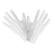Vita Handskar Ribbade - X-Large