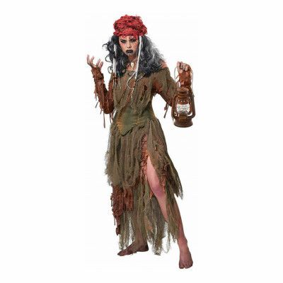 Voodoo Häxa Maskeraddräkt - Medium