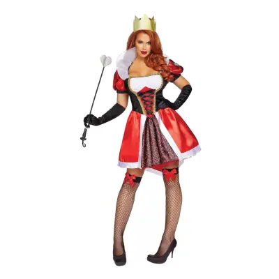 Wonderland Queen Deluxe Maskeraddräkt - Small
