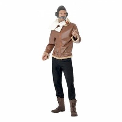 WW2 Pilot Maskeraddräkt - One size