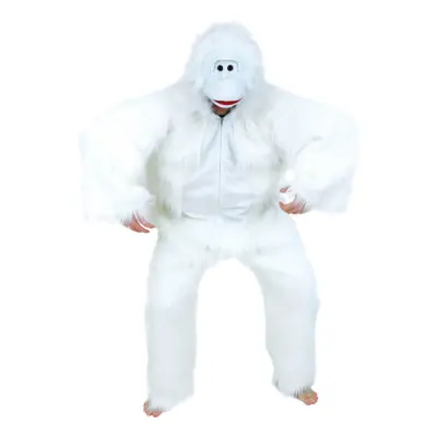 Yeti Vit Maskeraddräkt - One size