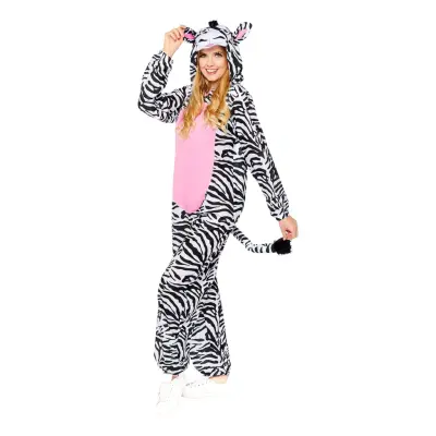 Zebra Onesie Maskeraddräkt - Plus size